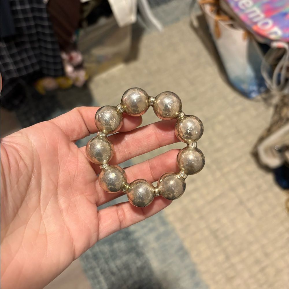 Tiffany & Co. Silver Bead Baby Rattle